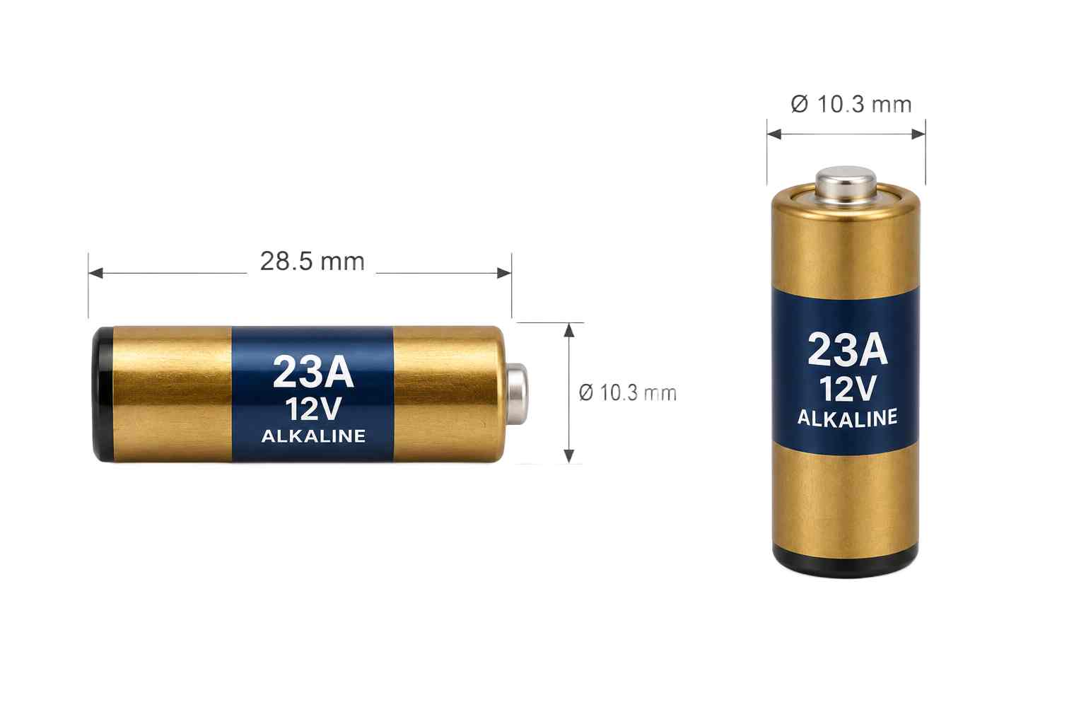 baterie 23A 12V kapacita 55mAh životnost LED ovladač